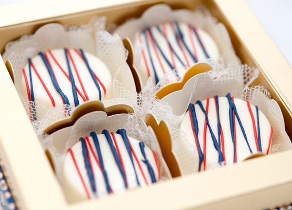4 Choco Honey Cakes - 4th of July Collection